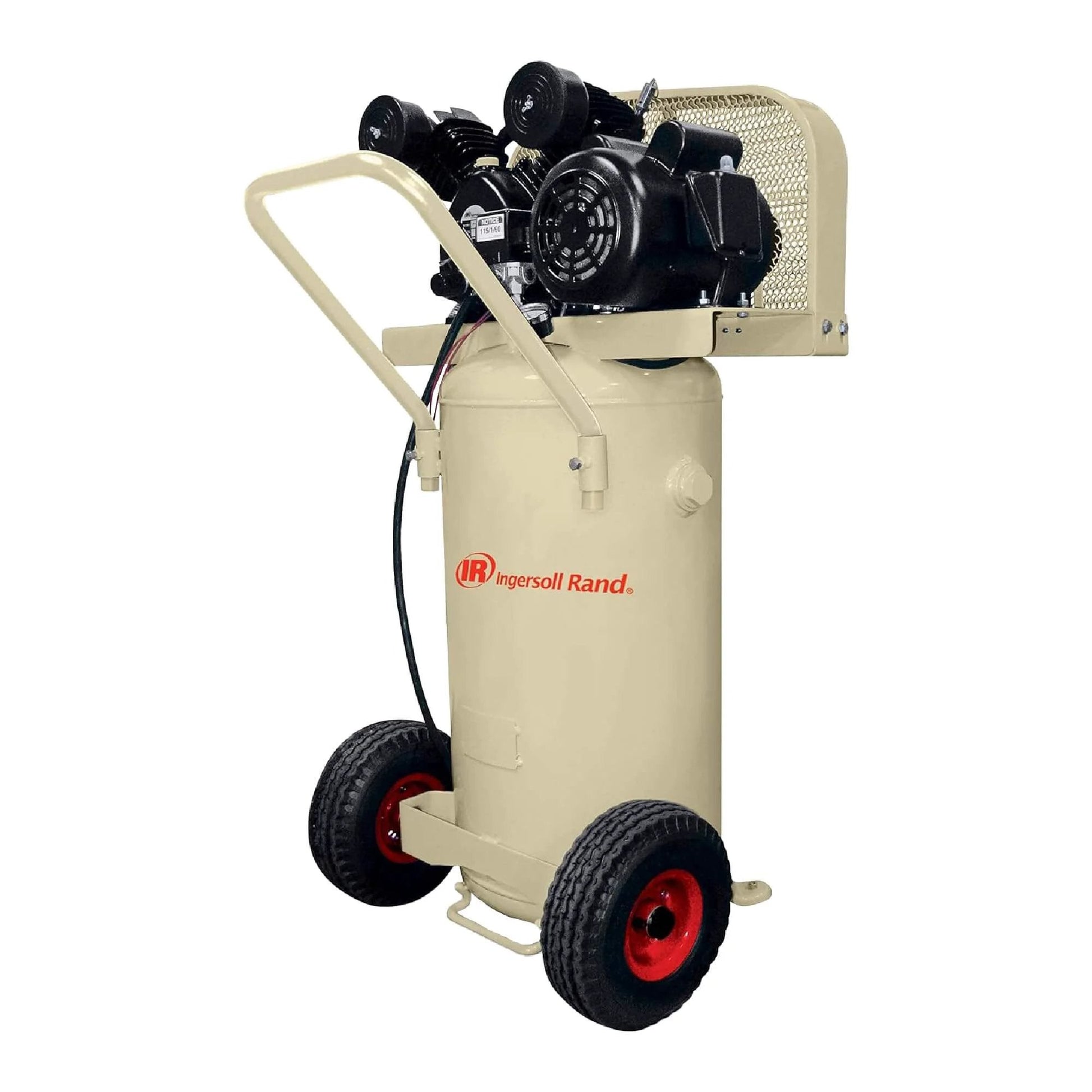 Ingersoll Rand P1.5IU-A9 2hp 20 gal Single-Stage Compressor (115/1) 42663401, beige tank, dual wheel portable air compressor