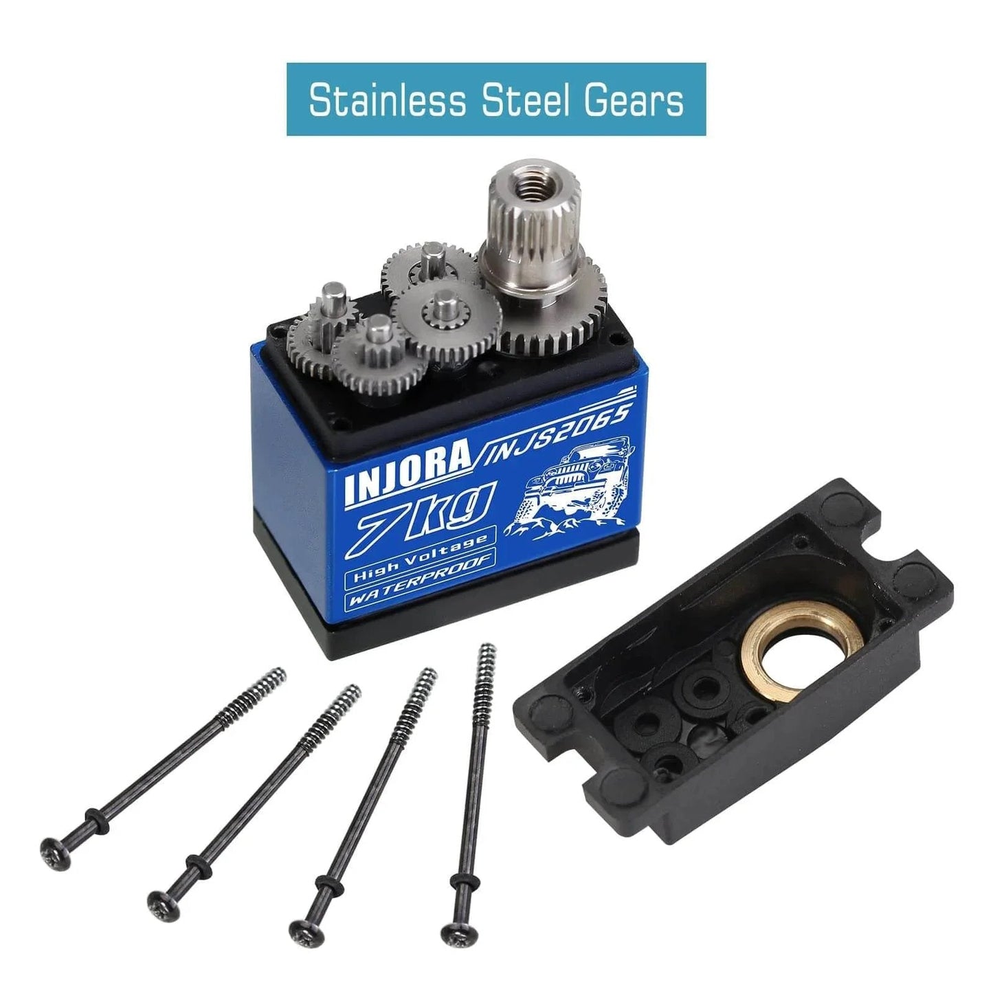 7KG 2065 Digital Servo Waterproof High Voltage Sub-Micro Shift Servo with stainless steel gears and screws for RC Crawler Car