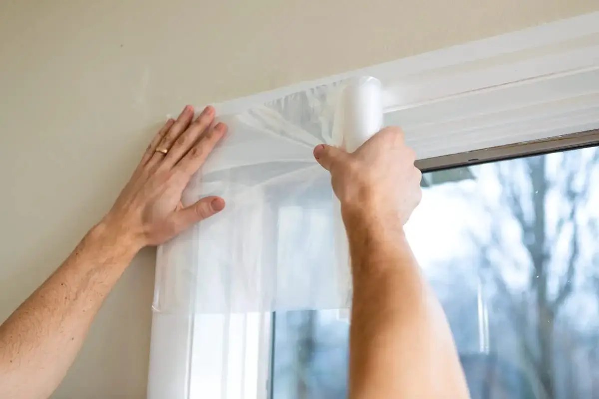 Window Insulation Kit With Rolled Shrink Film For Easy Indoor Installation Draft Blocking And Energy Savings Fits Up To 10 Windows