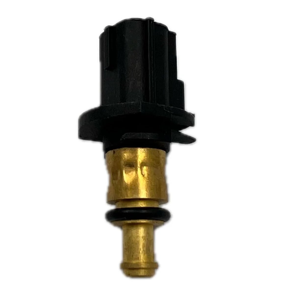 Direct Fit Plug And Play Coolant Temperature Sensor For Jeep Compass Patriot Avenger Journey Caliber Sebring Fits 2007 2015 Across Models Replacement Part Numbers 05033313AA 1712518 5033313AA 5S8976 TX205, front view showing black plastic and brass components.