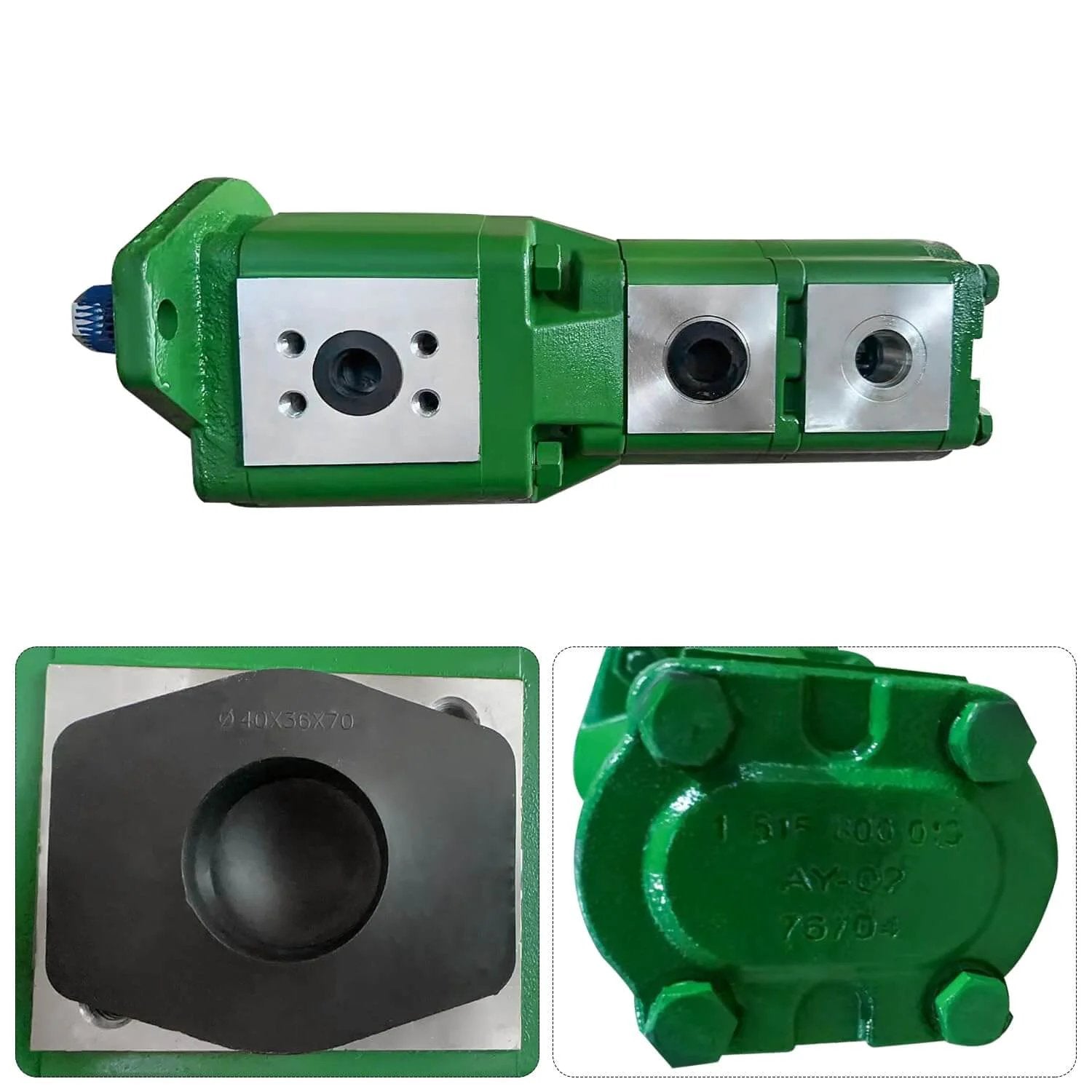 SJ34566 Hydraulic Pump SJ13305 Fits for John Deere 6120E 6100D 6105D with green housing and metal components