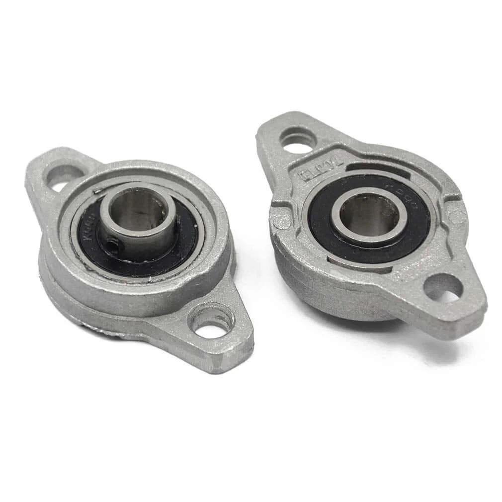 2pcs kfl000 (kfl10) id10mm mounted flange block bearings self-aligning zinc aluminum alloy support for diameter 10mm linear shaft
