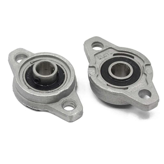 2pcs kfl000 (kfl10) id10mm mounted flange block bearings self-aligning zinc aluminum alloy support for diameter 10mm linear shaft