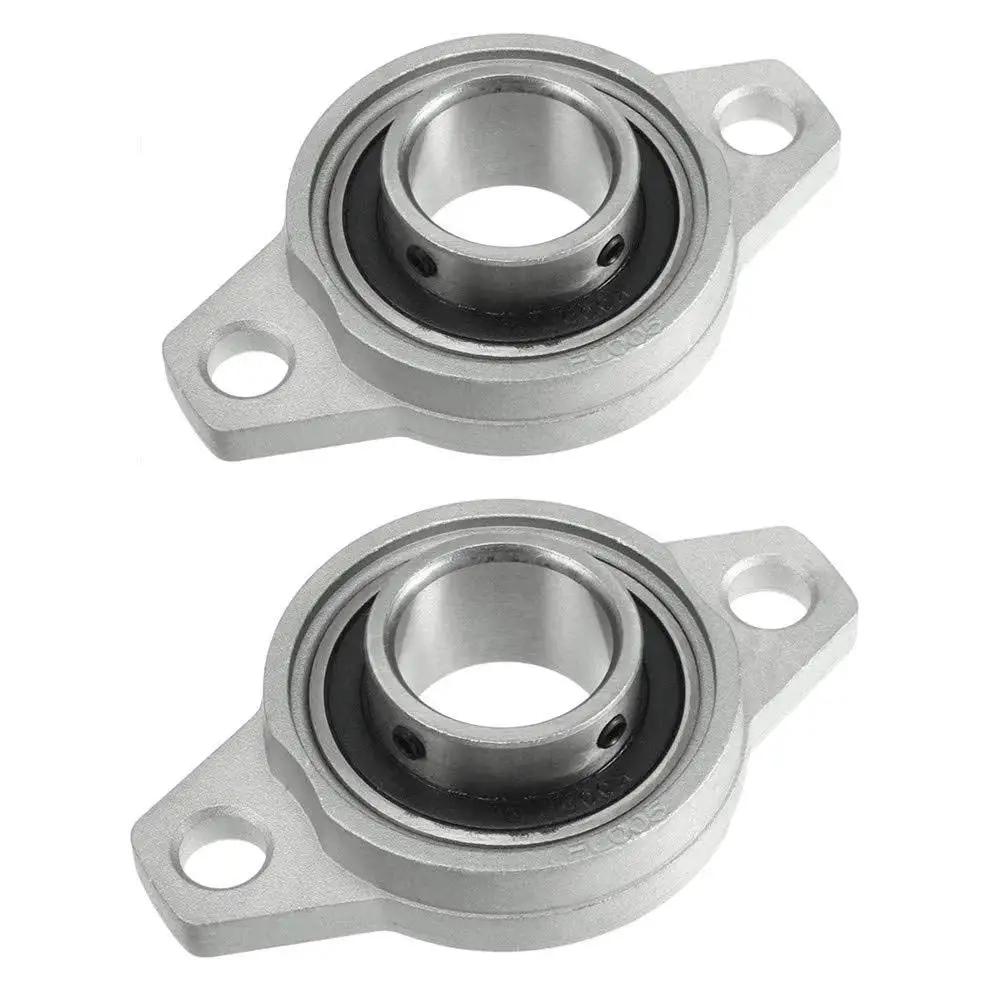 KFL005 25mm Bore Self Aligning Pillow Block Bearing with Zinc Alloy Rhombic Flange Base Pack of 2