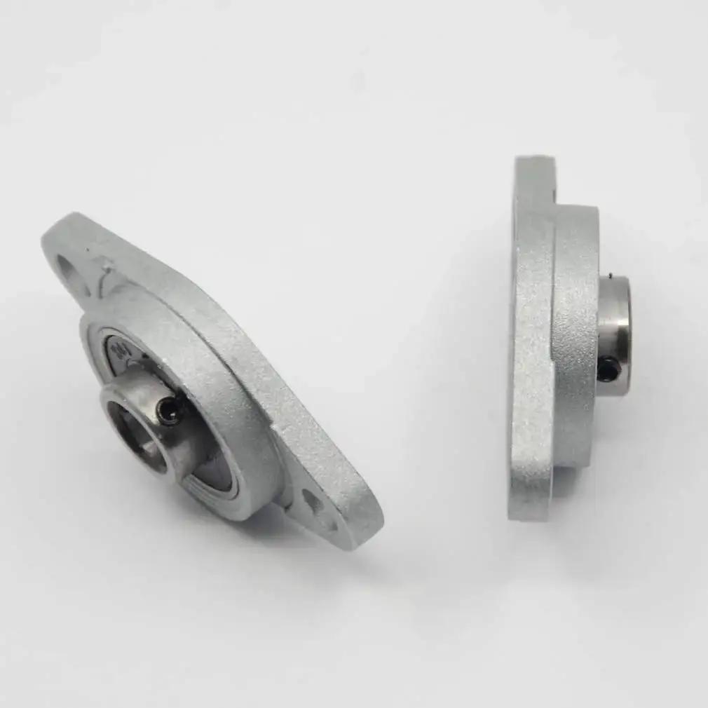 Side view of Self Aligning Flange Block Bearings KFL08 ID8mm Set Of 4 Durable Zinc Aluminum Alloy Housings for 8mm Shafts.