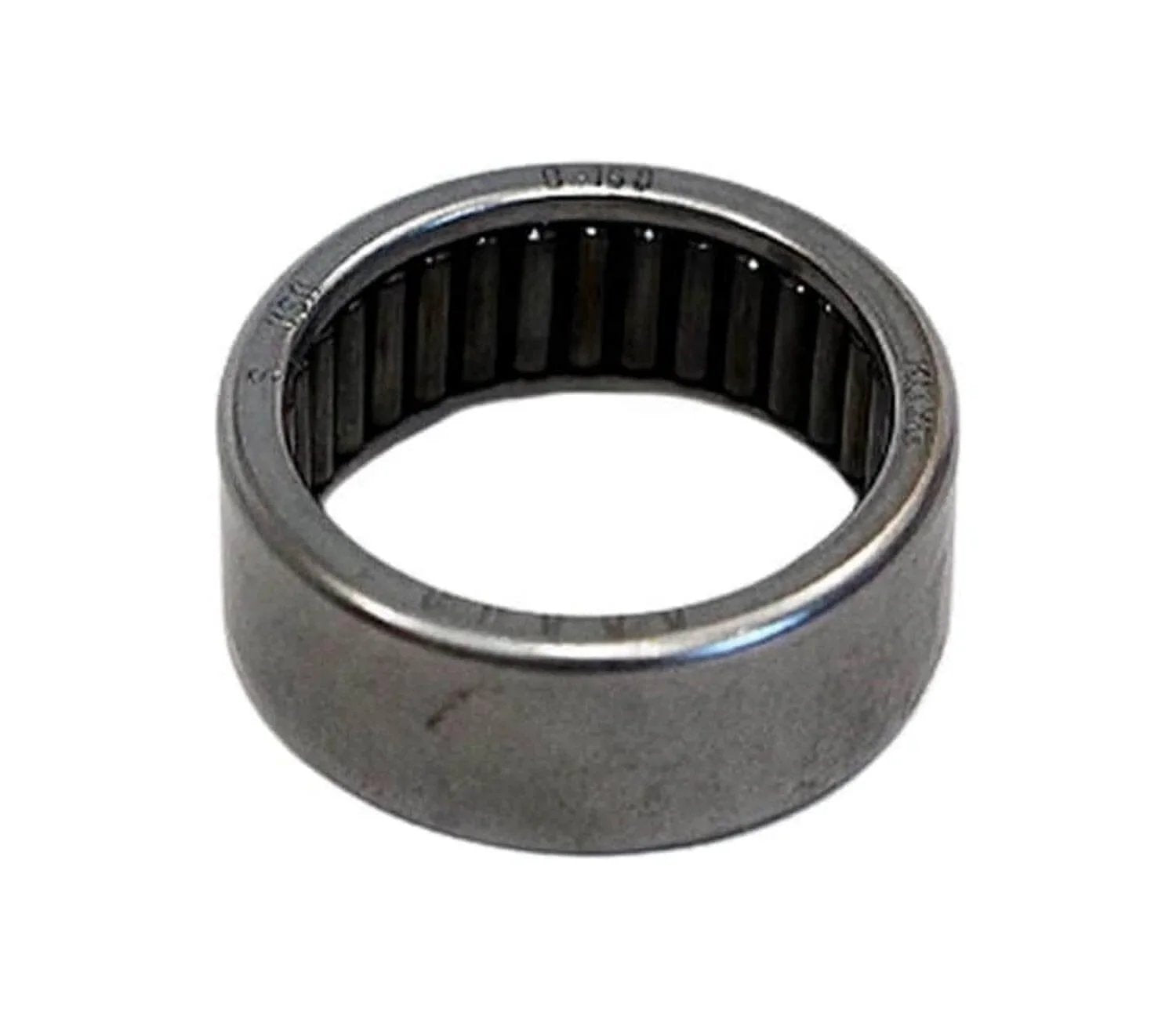 Two Koyo B168 Inner Cam Bearings Full Complement Needle Roller Bearing Drawn Cup Open End For Harley Davidson Twin Cam 96 103 110 And Dyna Engines 2007 And Up Premium USA Made Replacement Part For Smooth Engine Operation, close-up view