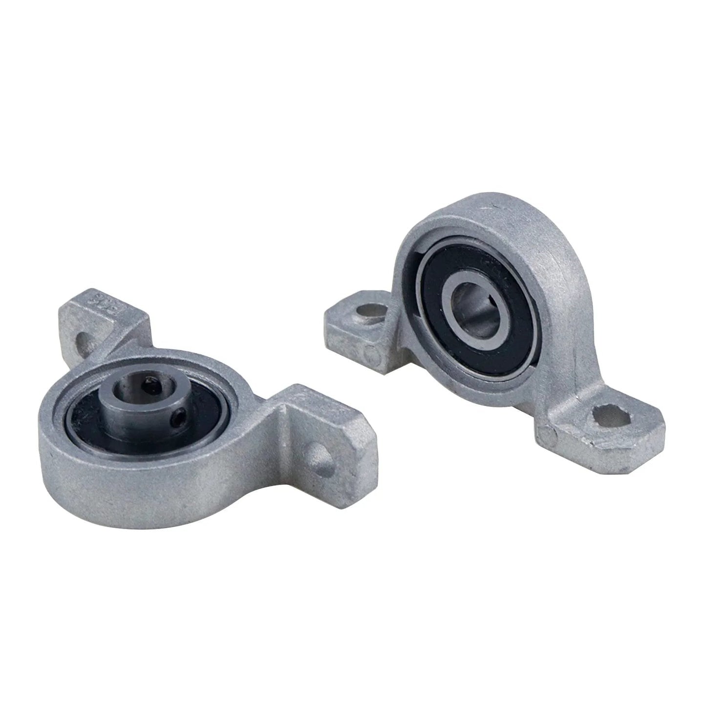 Four Pack KP08 Self Aligning Pillow Block Bearings 8mm Inner Diameter Mounted Flange Bearings Zinc Alloy Steel Vertical Mount