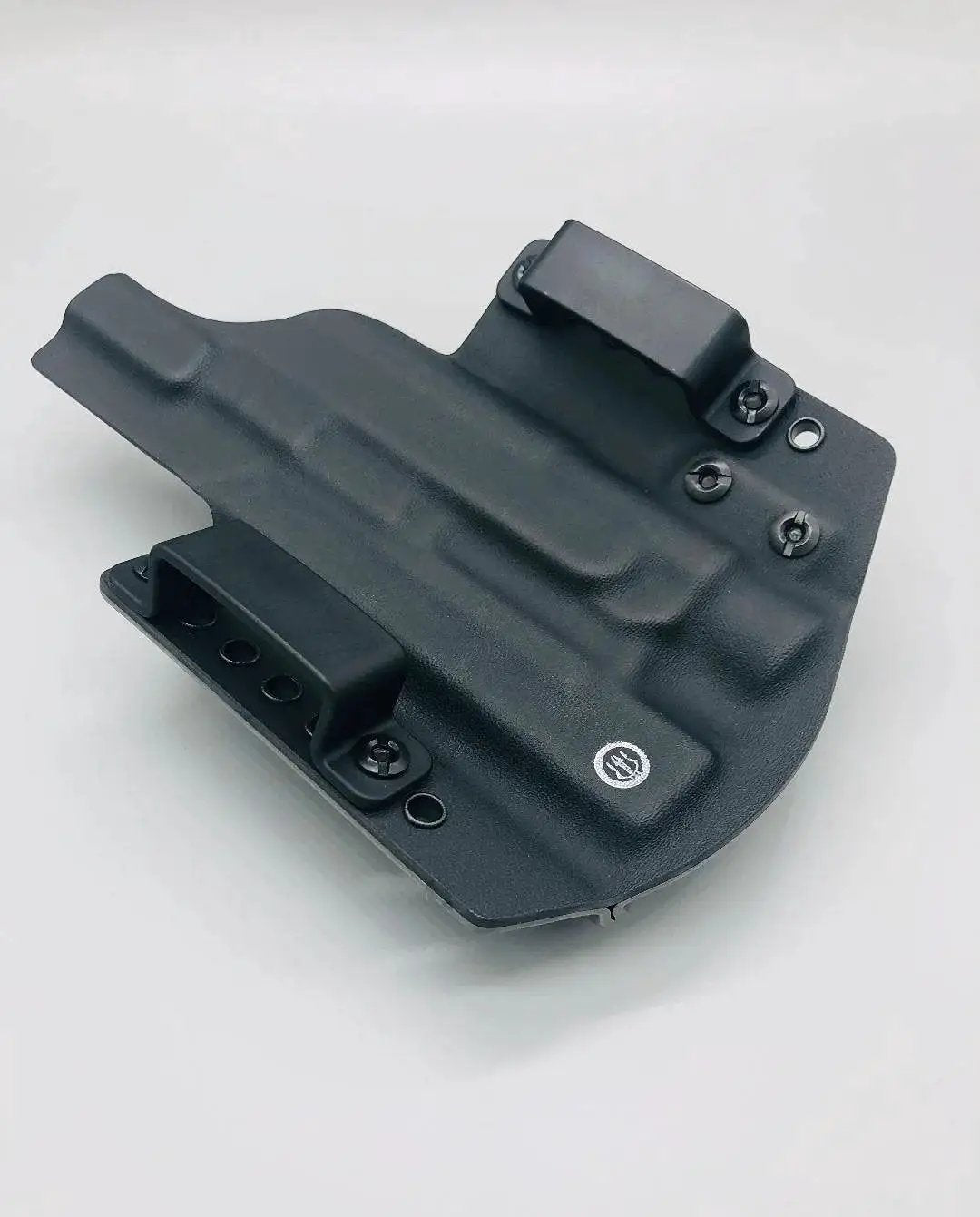 Kydex Concealment Holster for FN 5.7 MRD MK3 with light and laser bearing, black finish, inside or outside waistband carry, veteran made.