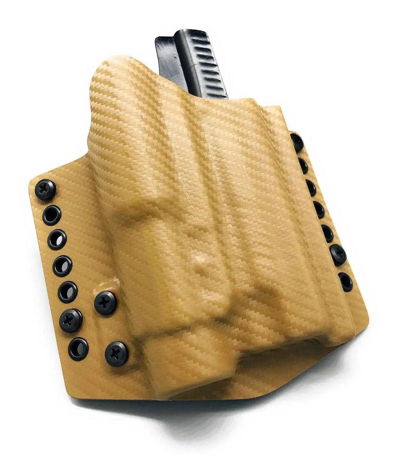 Kydex Concealment Holster For FN 5.7 MRD MK3 With Light And Laser, Tan Color, Inside/Outside Waistband Carry, Veteran Made USA