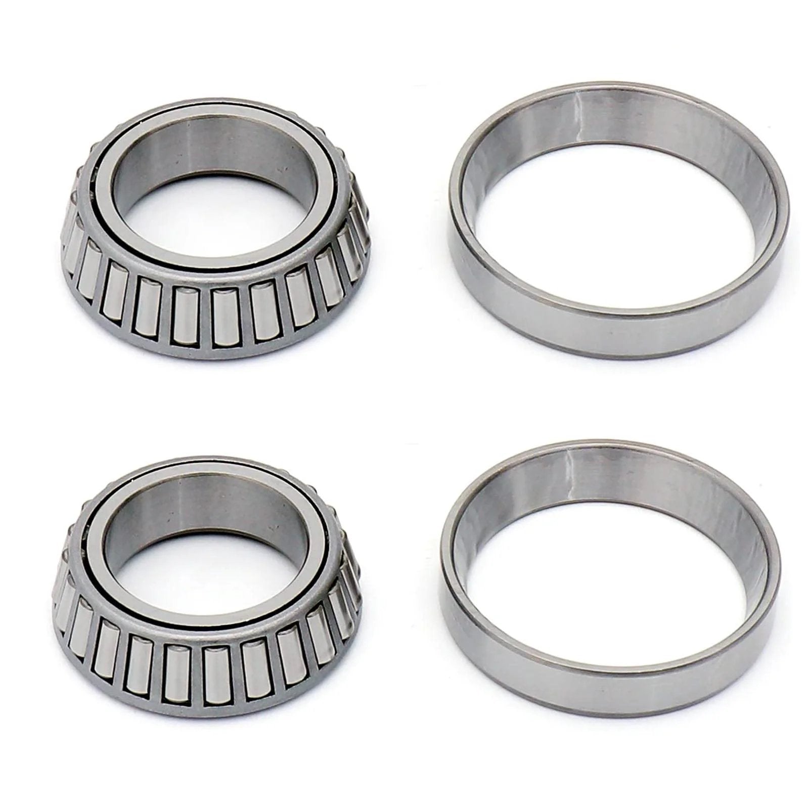 L68149 L68111 Tapered Roller Bearing Cup and Cone Set SET17, Set of 2, chrome steel, showing cone and cup components
