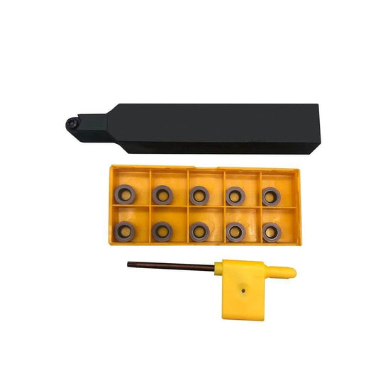 10 Pack RPMW1003 Indexable Carbide Milling Inserts And Three Quarter Inch SRDPN2020K10 Lathe Tool Holder Set With T15 Wrench, Pro Grade CVD Coated Milling Tools For Finishing And Semi Finishing Steel And Stainless