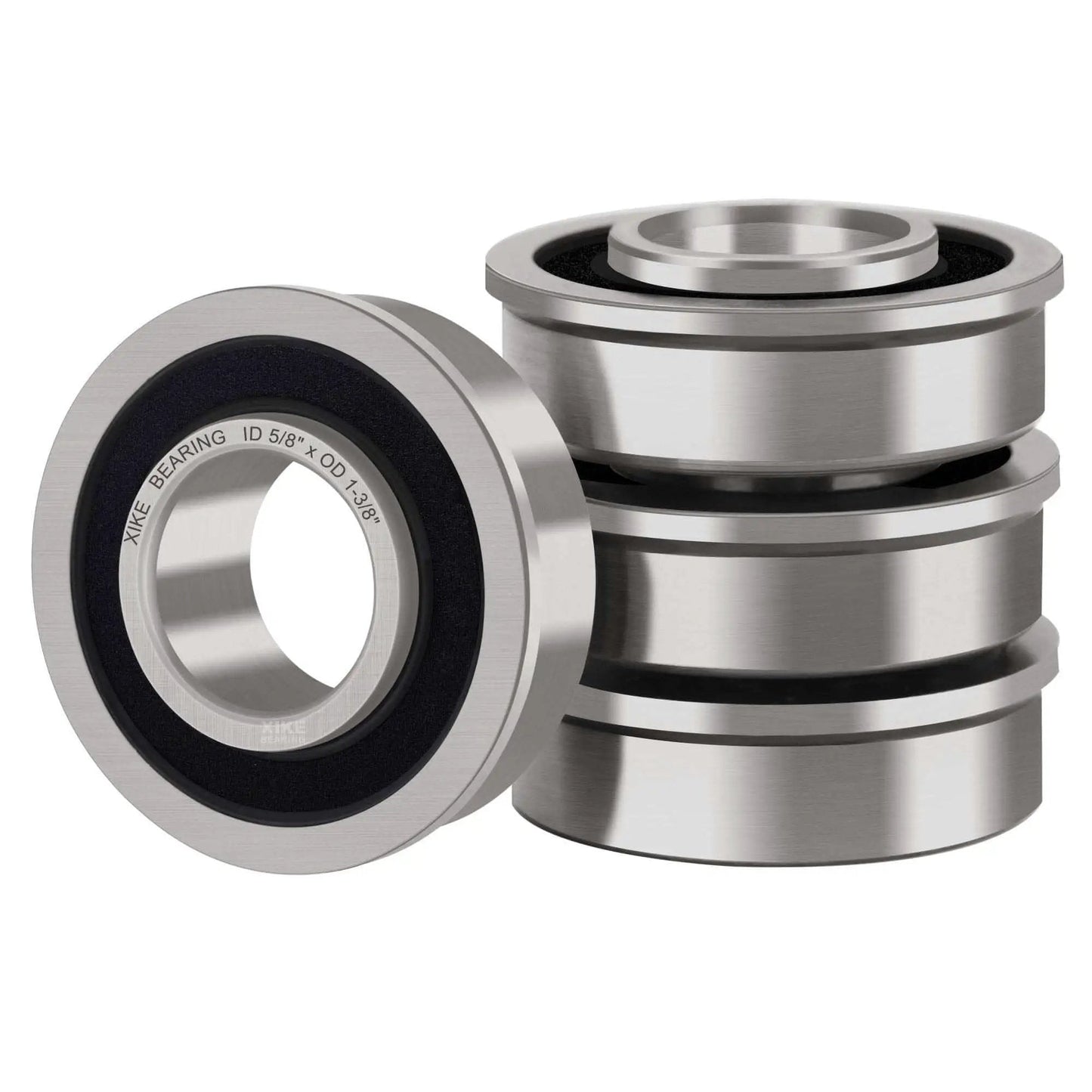 4 Pack Lawn Mower Wheel Bearing Replacement Kit For John Deere JD AM118315 AM35443 Stens 215-038 chrome steel sealed bearings