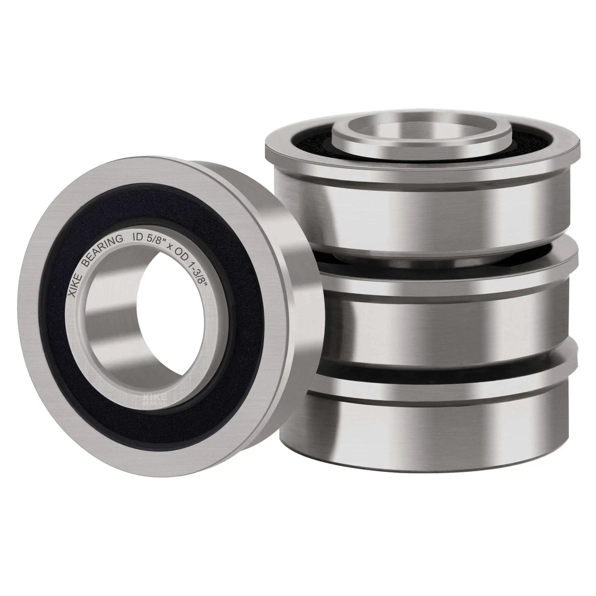 4 Pack Lawn Mower Wheel Bearing Replacement Kit For John Deere JD AM118315 AM35443 Stens 215-038 chrome steel sealed bearings