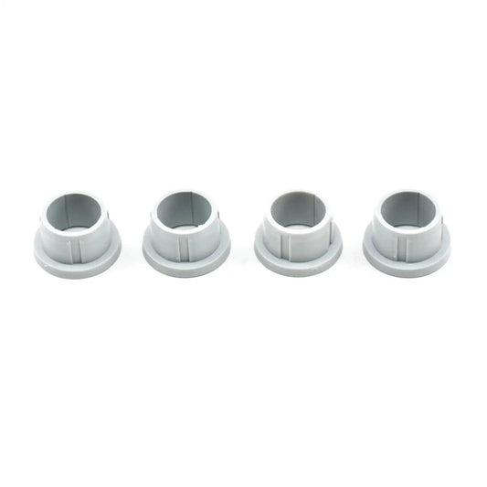 4-pack of wheel bushings for 38/42/46-inch Agri-Fab and Craftsman lawn sweepers, highlighting durable construction and smooth operation restoration.