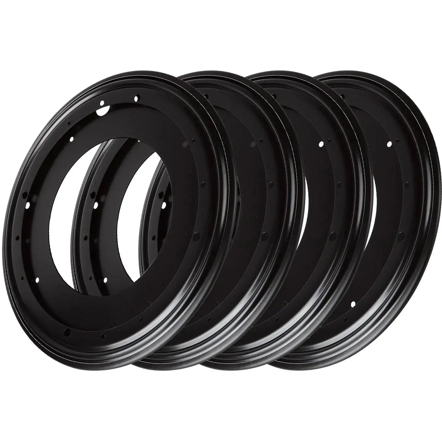 12 Inch Lazy Susan Bearing Set Four Pack Rotating Turntable Plate 5/16 Inch Thick Galvanized Steel Construction Supports Up To 1000 Pounds
