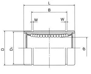 LBB4 1/4" Linear Motion Ball Bushing
