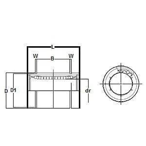 LBE5UU 5mm Ball Bushing Linear Motion Bearing VXB Brand