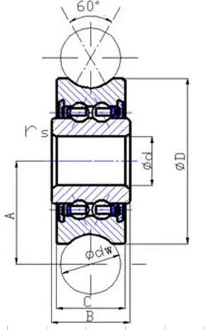 LFR50/5-4NPP 5mm ID x 4mm U-Groove Track Roller Bearing Track Bearing