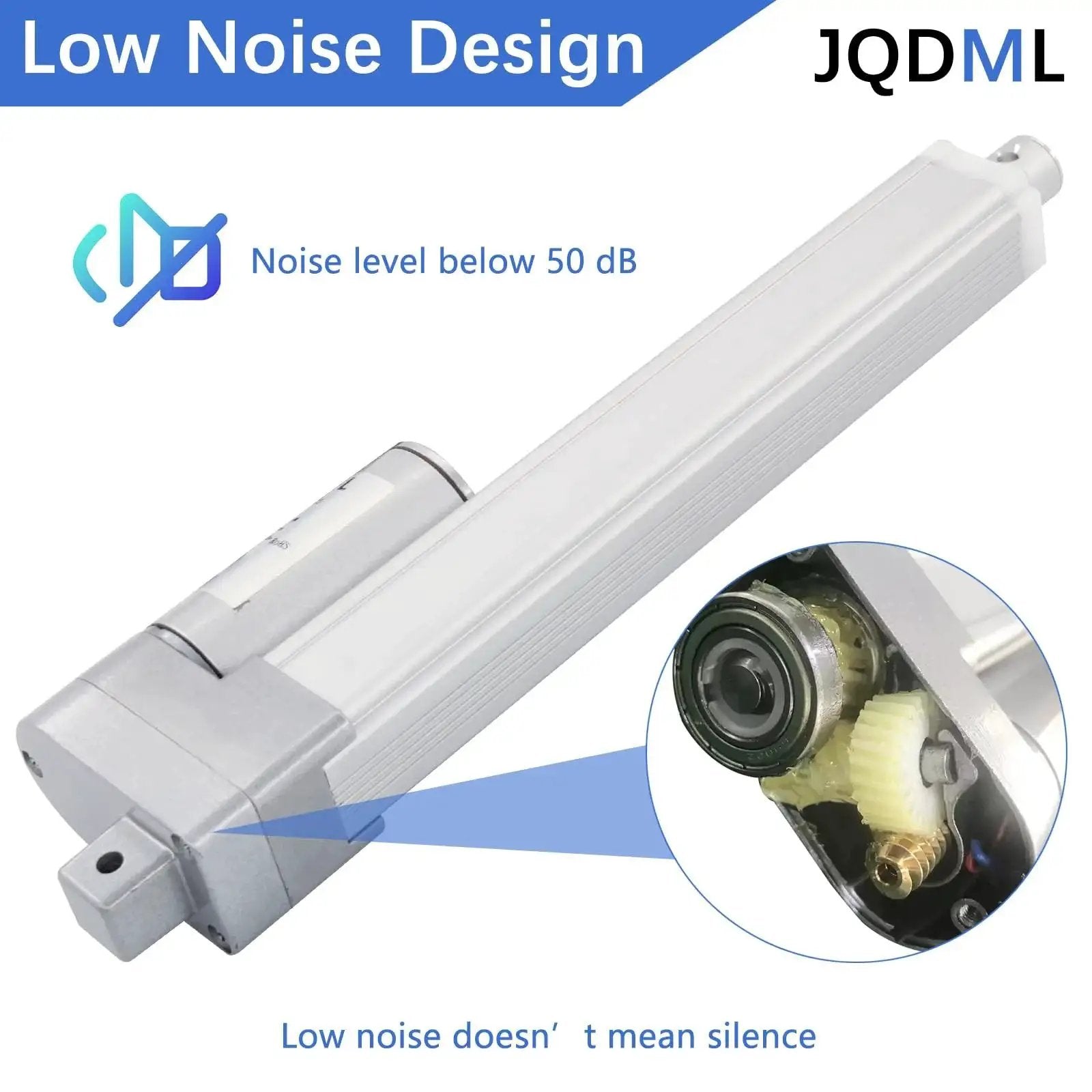 Powerful 12V Linear Actuator With 2 Inch Stroke And 66 Lbs 300N Load Capacity Aluminum Alloy IP54 Weather Resistant