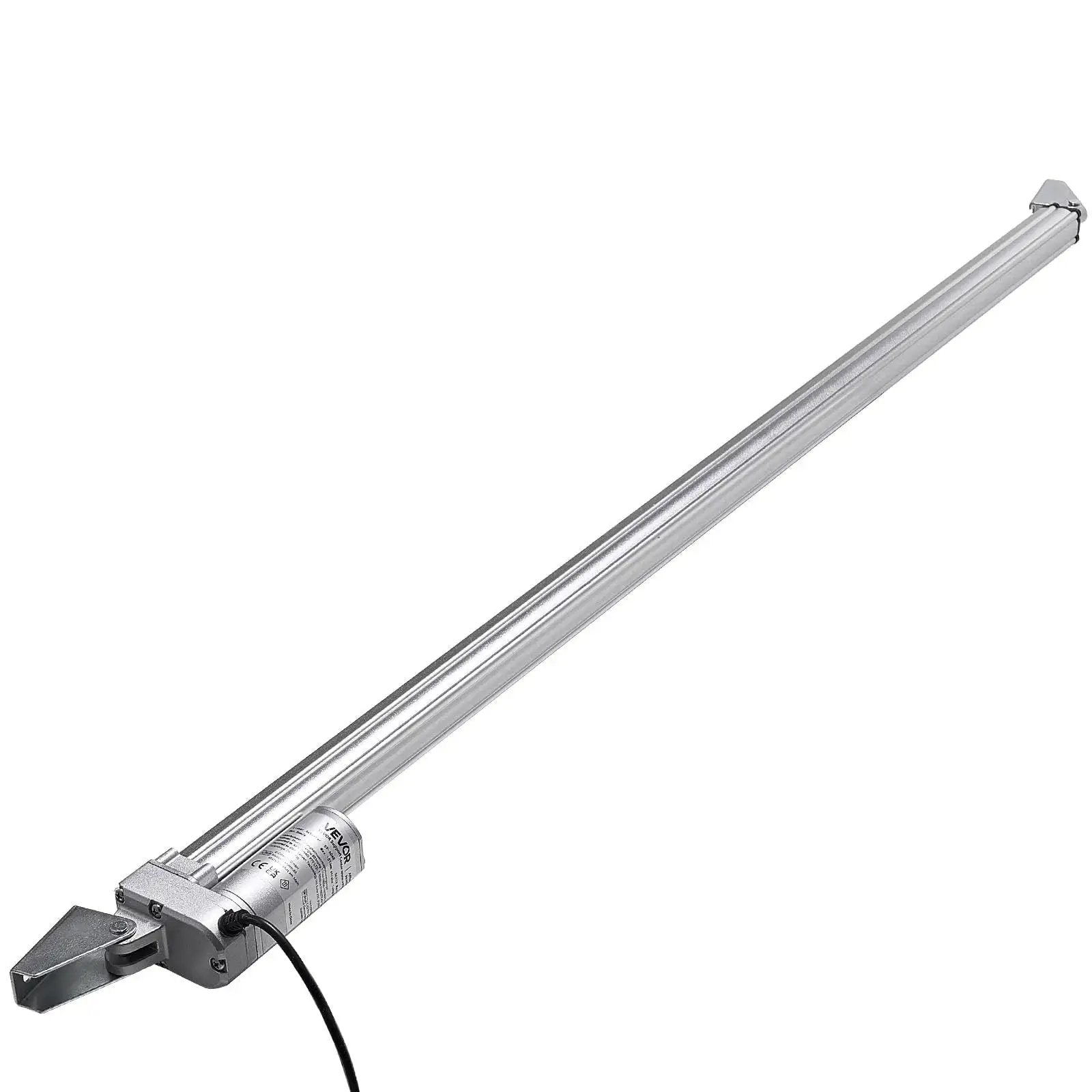 All Weather Heavy Duty 12V Linear Actuator With Mounting Bracket VEVOR 40 Inch Stroke IP65 Waterproof 675Lbs, side view