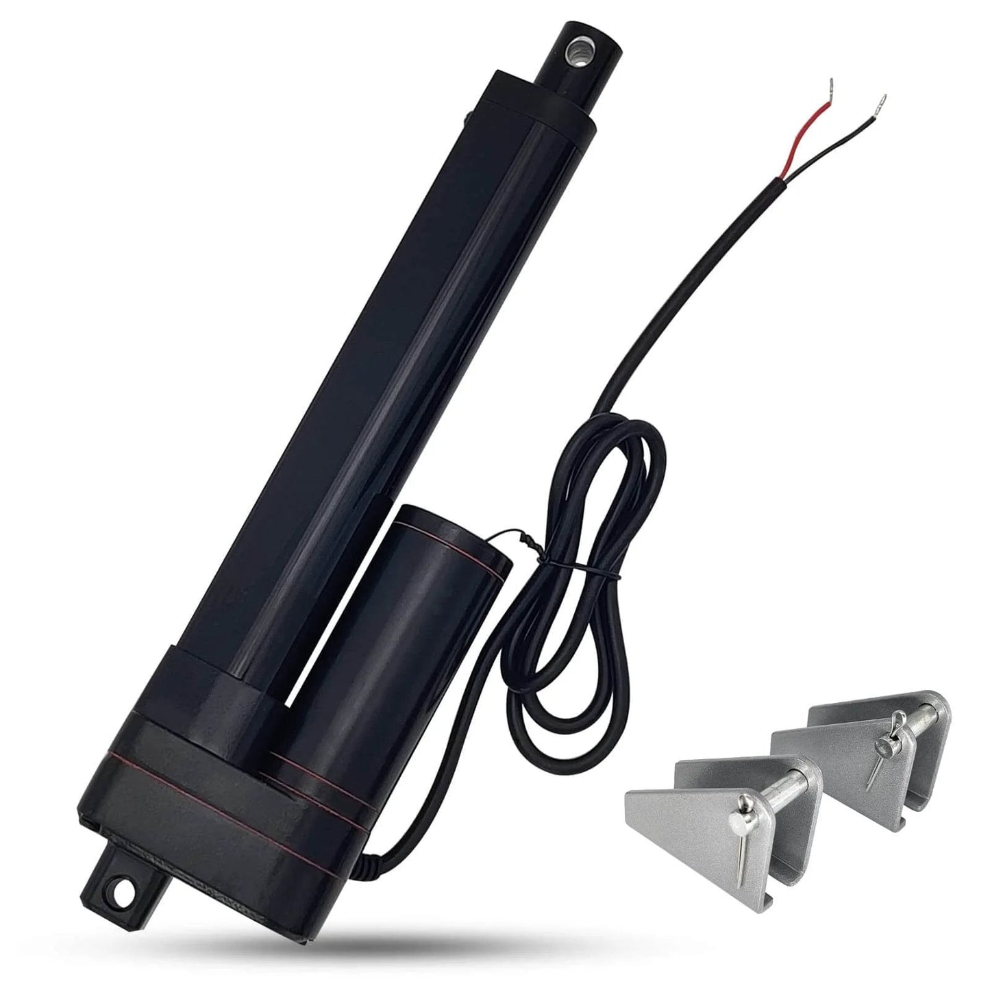 6 Inch 6" Stroke Linear Actuator IP65 Waterproof Heavy Duty 12V 3000N/660lbs with Mounting Brackets for TV Lift and Solar Tracker