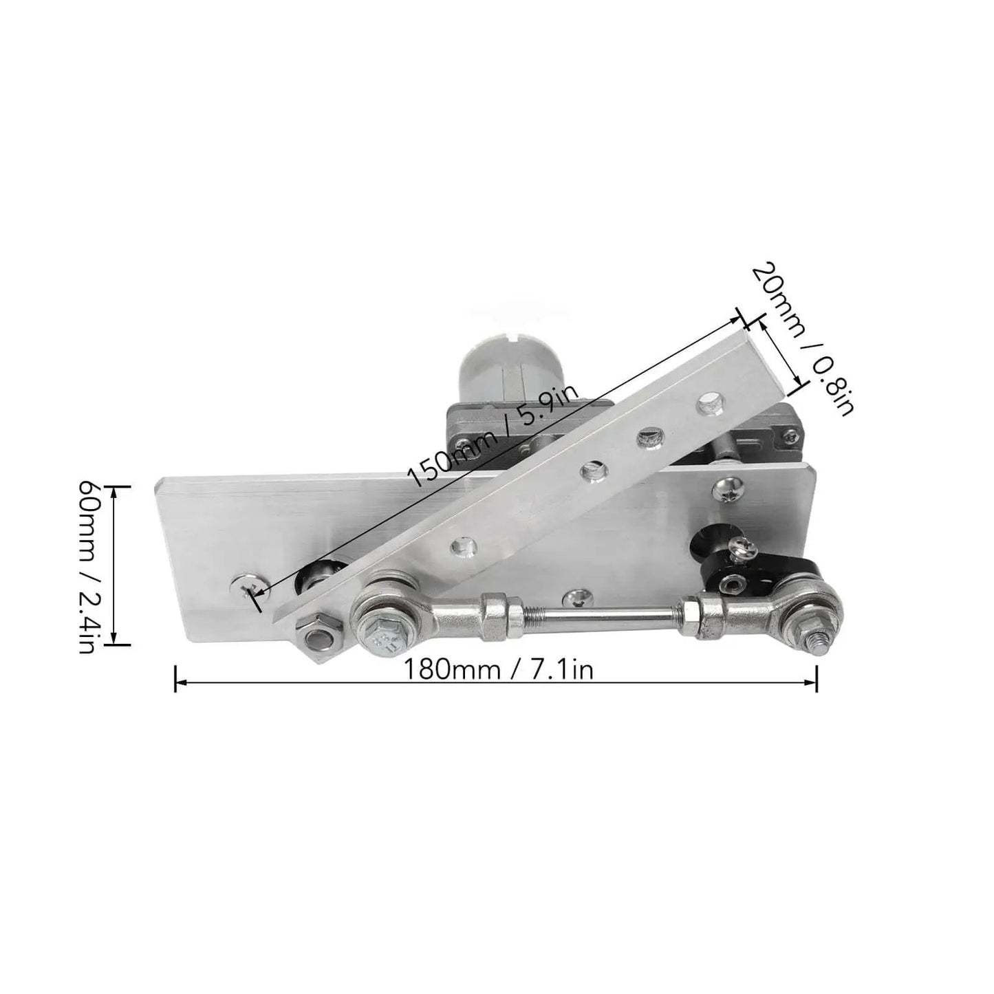 DC 24V Linear Actuator With Reciprocating Motor, 10 To 130 Mm Stroke, 45 Cycles Per Minute, Aluminum Alloy Body, US Plug, 100 To 240V Input, Built For Automation Projects