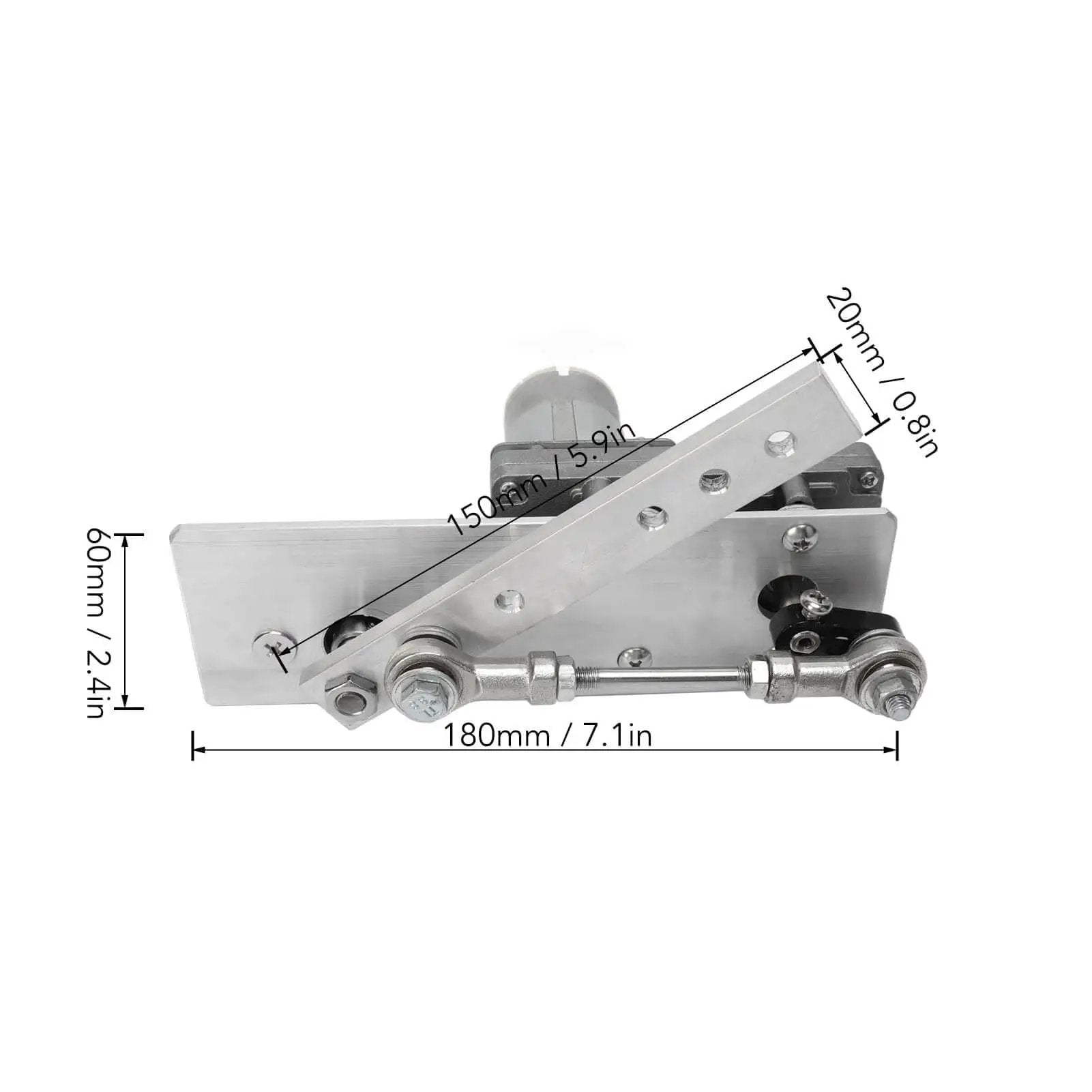 DC 24V Linear Actuator With Reciprocating Motor, 10 To 130 Mm Stroke, 45 Cycles Per Minute, Aluminum Alloy Body, US Plug, 100 To 240V Input, Built For Automation Projects