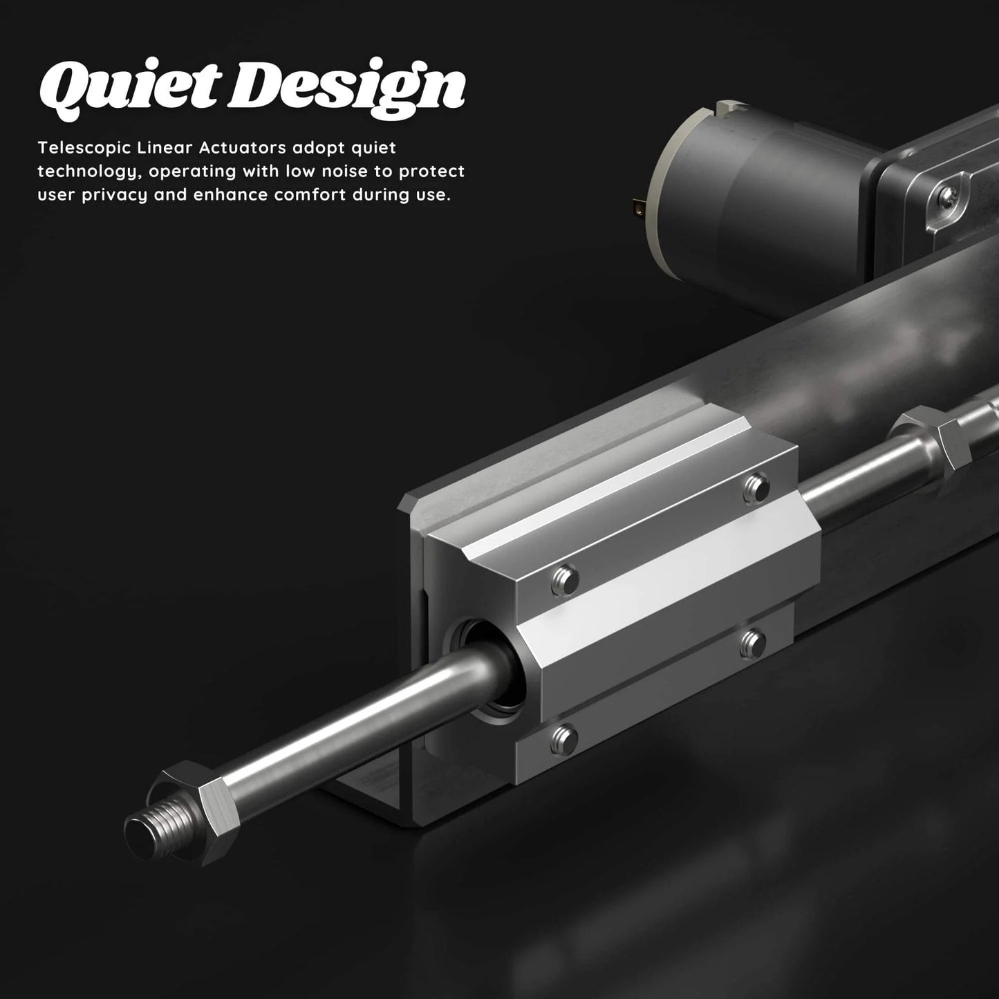DIY Reciprocating Linear Actuator Stroke 2cm-8cm Adjustable Telescopic Motor with Speed Controller 24V 120RPM close-up view