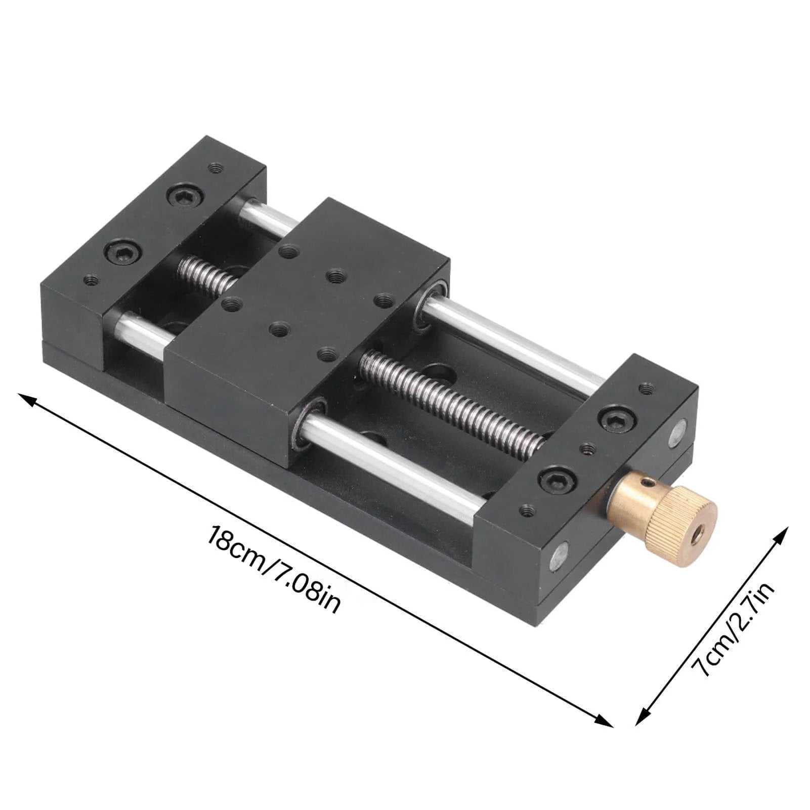 Linear Actuator Manual Sliding Table Stage Kit for 3D Printer CNC Router Aluminum Alloy Rail Guide High Precision Motion Axis with dimensions