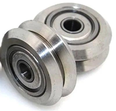 Linear Motion Guide Way 10x24.5x5.6mm V Groove Steel Track Roller Bearing