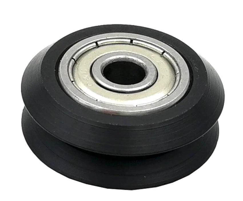 Linear Motion Guide Way 4x24.5x10mm V Groove Track Roller Bearing - Tire