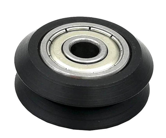 Linear Motion Guide Way 4x24.5x10mm V Groove Track Roller Bearing - Tire