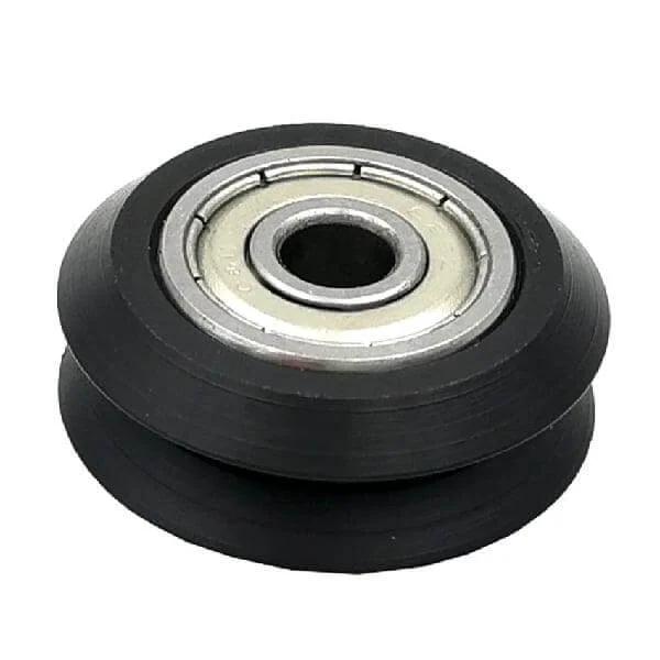 Linear Motion Guide Way 5x24.5x10mm V Groove Track Roller Bearing - Tire