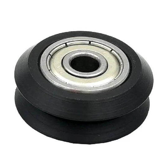 Linear Motion Guide Way 5x24.5x10mm V Groove Track Roller Bearing - Tire