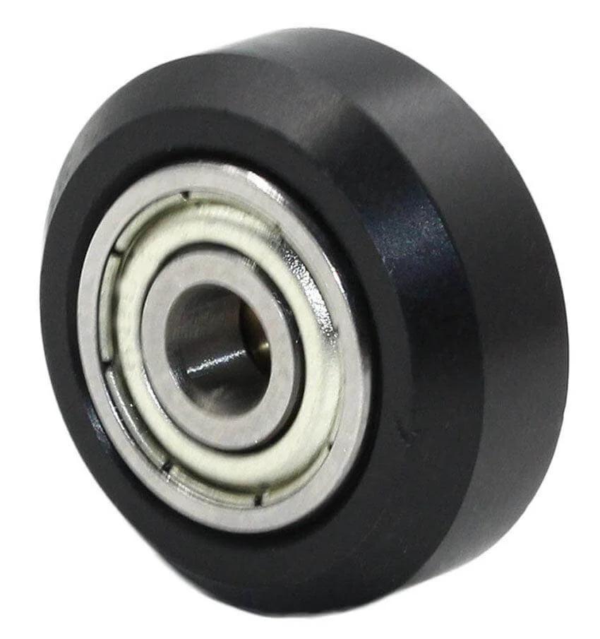 Linear Motion Guide Wheel 3x15.4x9mm Track Roller Bearing POM Tire