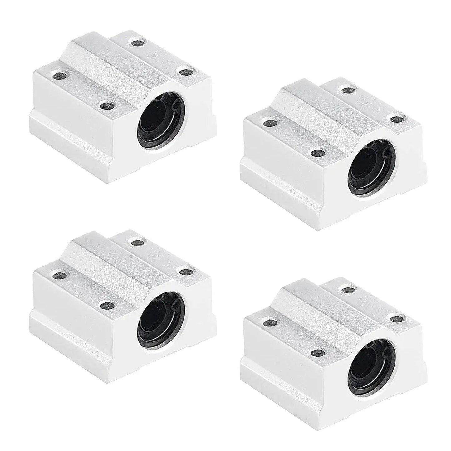 4 SCS8UU bearings from 8x800mm Linear Motion Kit With 8mm Lead Screw, 4 SK8 Shaft Supports, 2 KP08 Pillow Blocks And 2 Flexible Shaft Couplings.