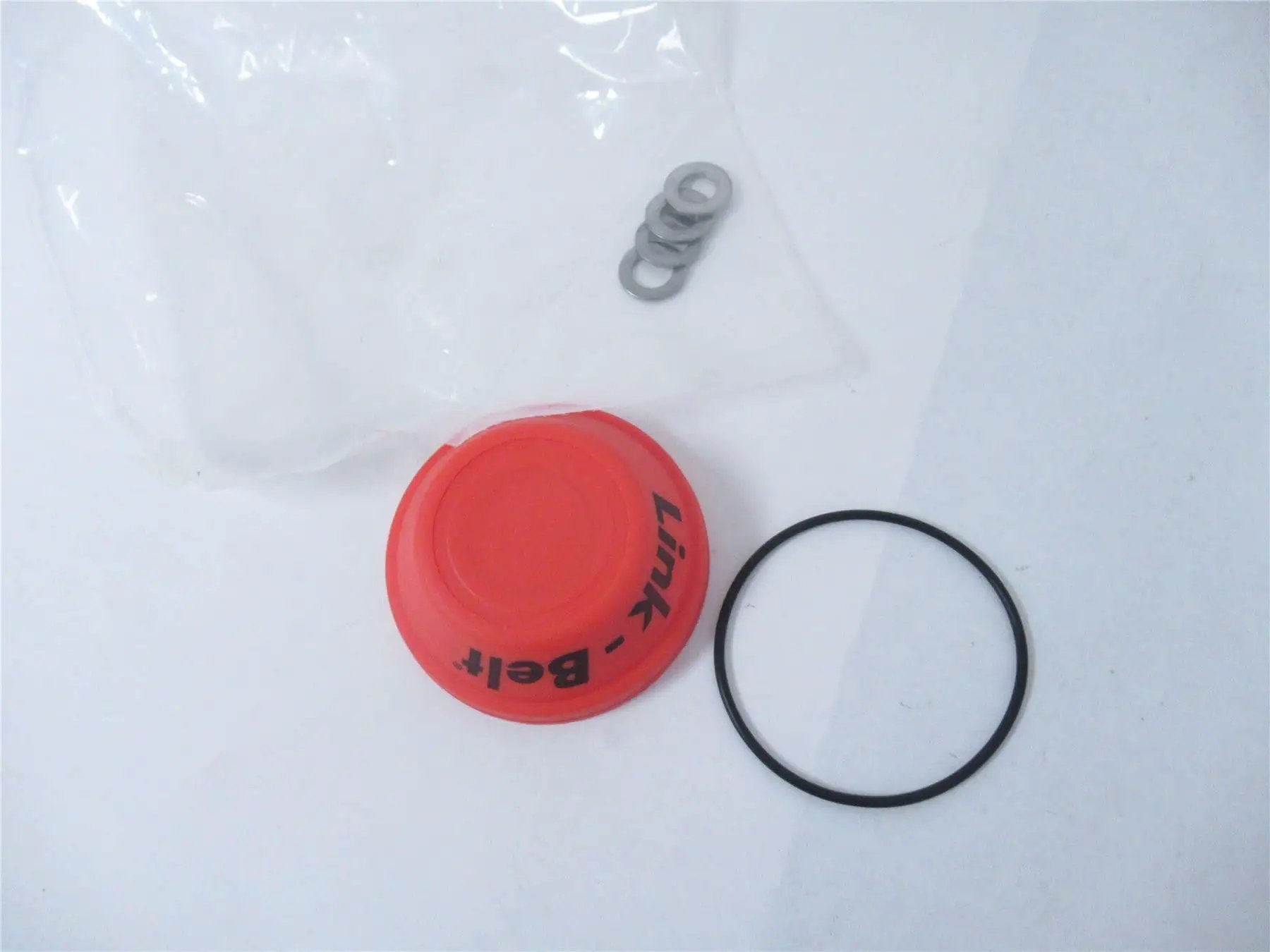 Link-Belt Flange Bearing One And One Quarter Inch Internal Diameter Two Bolt Mount Rexnord KFXS2E20DC components on white surface