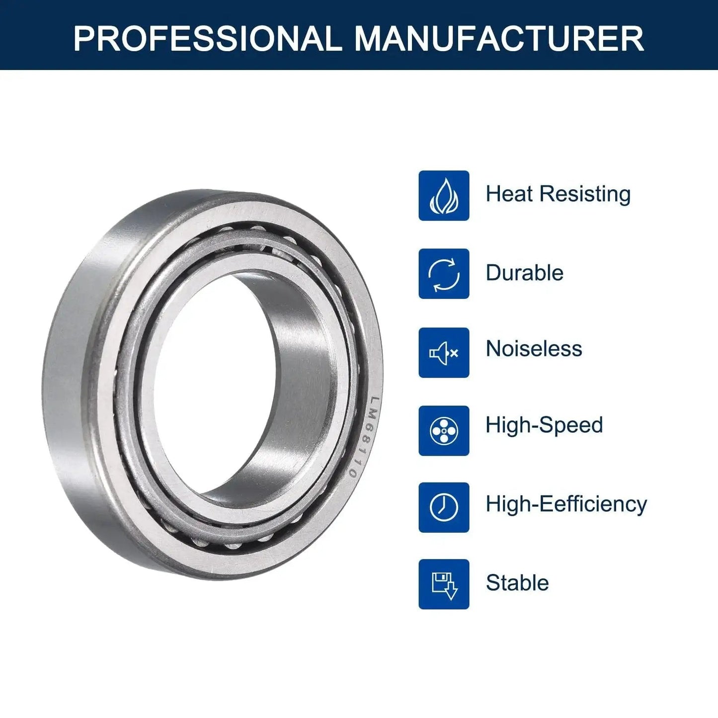 Two Pack LM68149 10 Tapered Roller Bearing Cone And Cup Set For Heavy Duty Machines That Are Built To Last with durability features