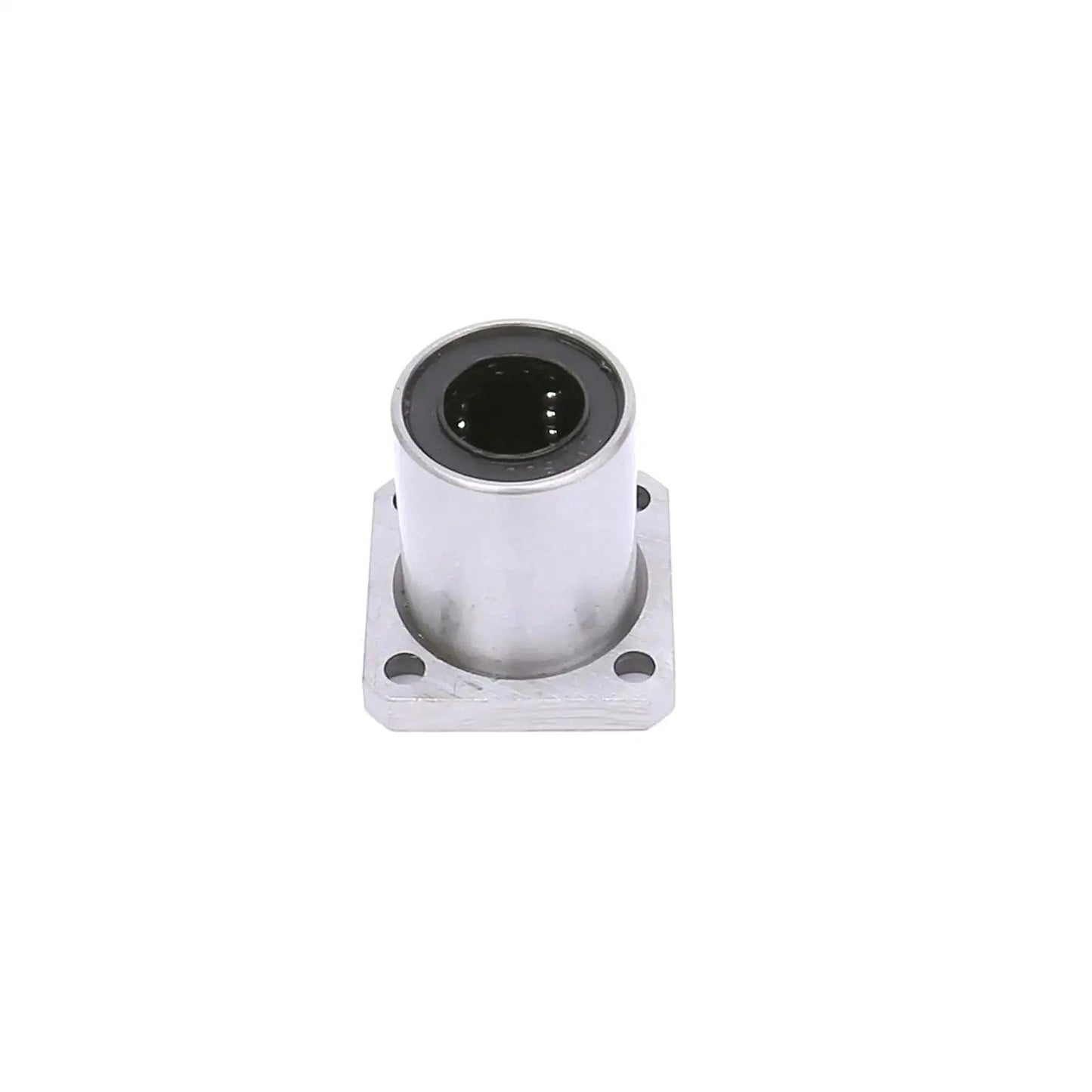 LMK16UU Square Flange Linear Ball Bearing front view showing 16mm bore and 28mm outer diameter for CNC and 3D printing