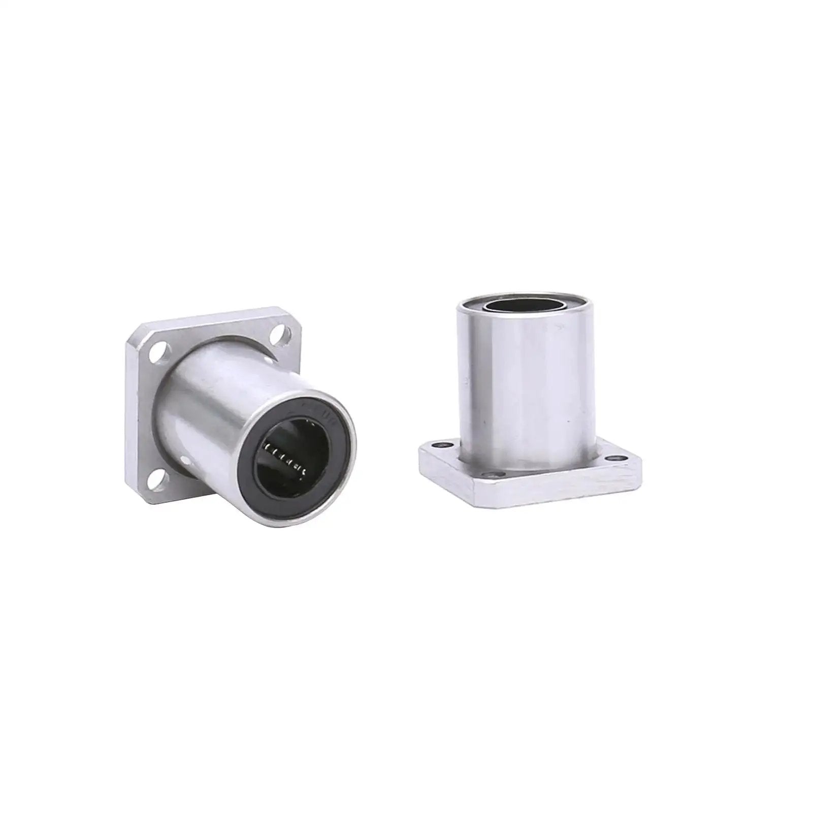 LMK16UU Square Flange Linear Ball Bearing Two Units 16mm Bore 28mm Outer Diameter 37mm Length for CNC Machines and 3D Printers