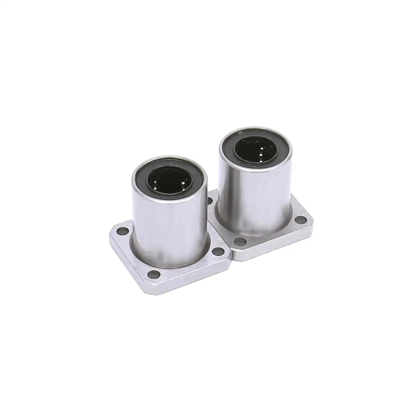 LMK16UU Square Flange Linear Ball Bearing Two Units 16mm Bore 28mm Outer Diameter 37mm Length High Precision Linear Motion Bearing