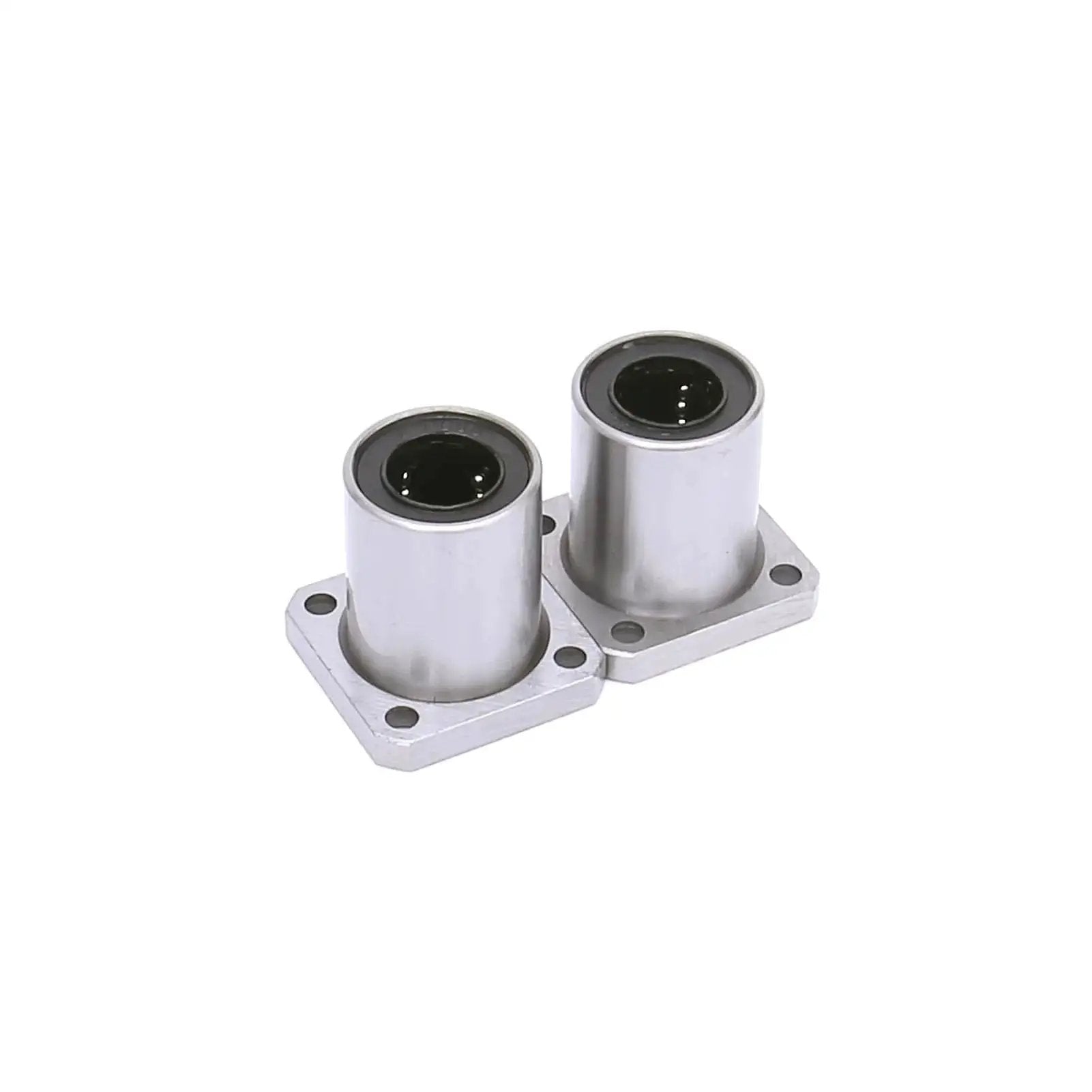 LMK16UU Square Flange Linear Ball Bearing Two Units 16mm Bore 28mm Outer Diameter 37mm Length High Precision Linear Motion Bearing