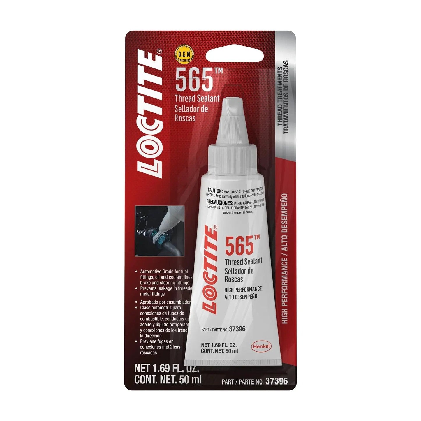 Automotive White Thread Sealant With High Viscosity And Rapid Cure That Replaces Tapes And Pipe Dopes OEM Approved For Engine Builds And Maintenance 50 Ml