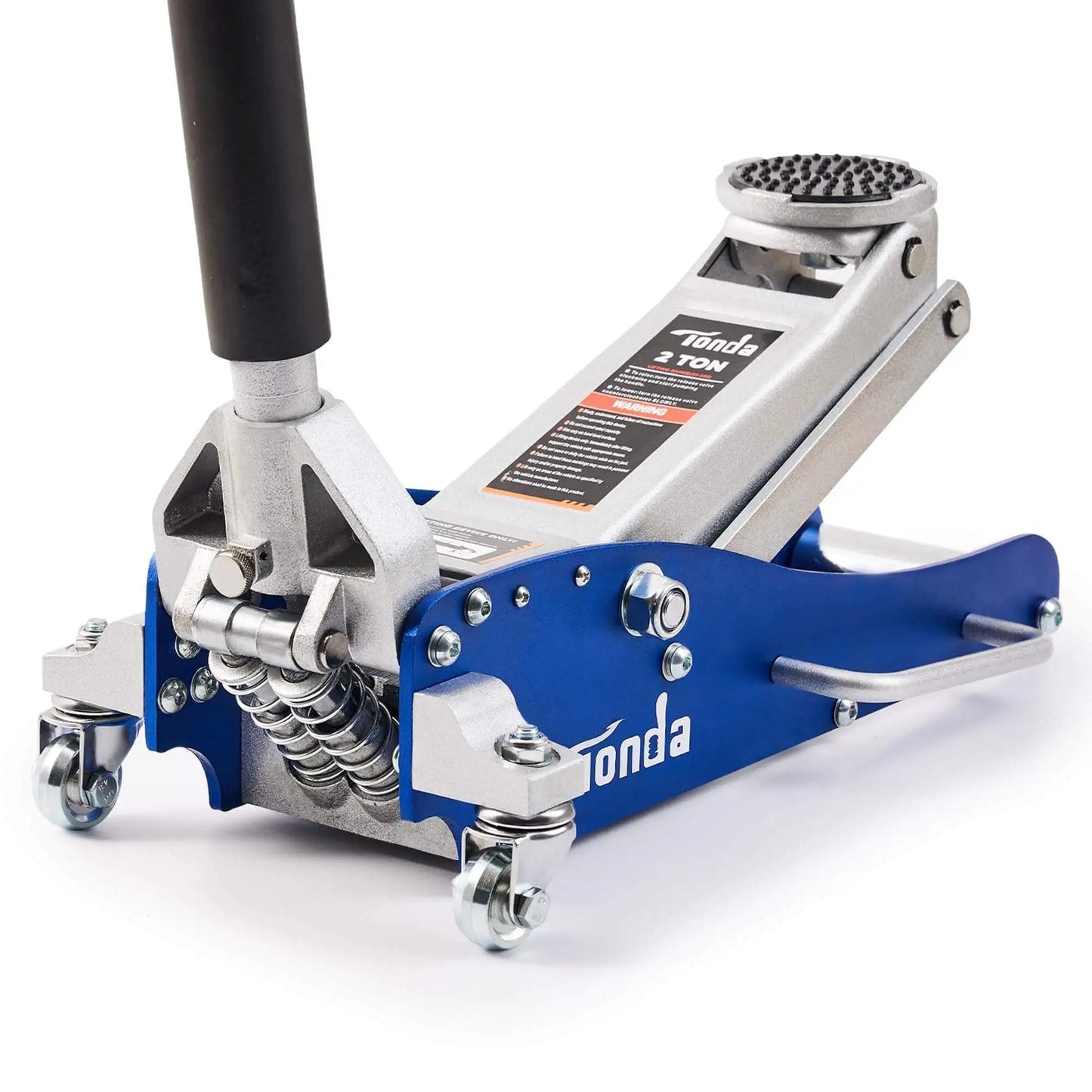 Low Profile 2 Ton Floor Jack With Dual Pump System For Quick Lift, Hydraulic Aluminum And Steel Car Jack, durable blue