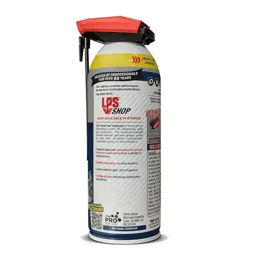 Side view of LPS Fast Acting Degreaser for Machinery and Equipment Removes Grease Oil and Grime in a Snap can.