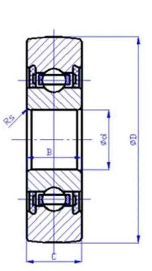 LR202NPP Track Roller Bearing 15x40x11mm - Sealed Cam Follower