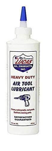 Bottle of Air Tool Lubricant 16 Oz Pack Of 8 For Extended Tool Life, Water Dispersion, Blowout Resistance by Lucas Oil