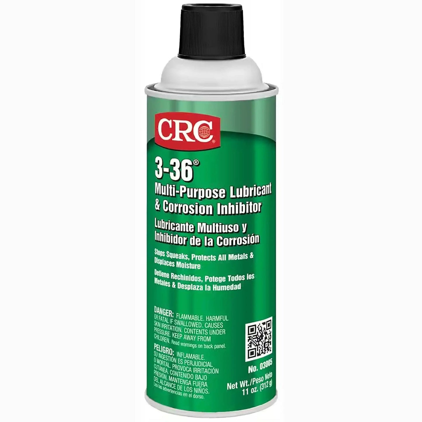 11 oz can of Multipurpose Lubricant And Corrosion Inhibitor Spray For Metal Equipment And Tools, Model 03005, marine-grade, petroleum-based