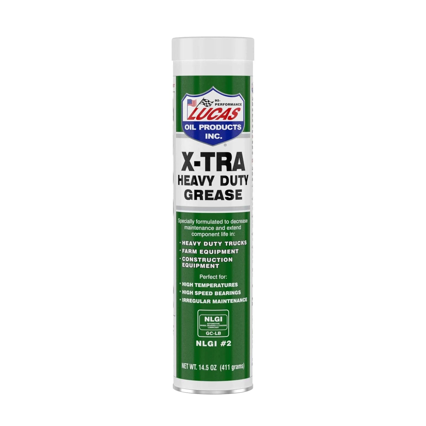Lucas Oil 14.5 Ounce 10301 Heavy Duty Grease, 14.5 oz, Green canister front view
