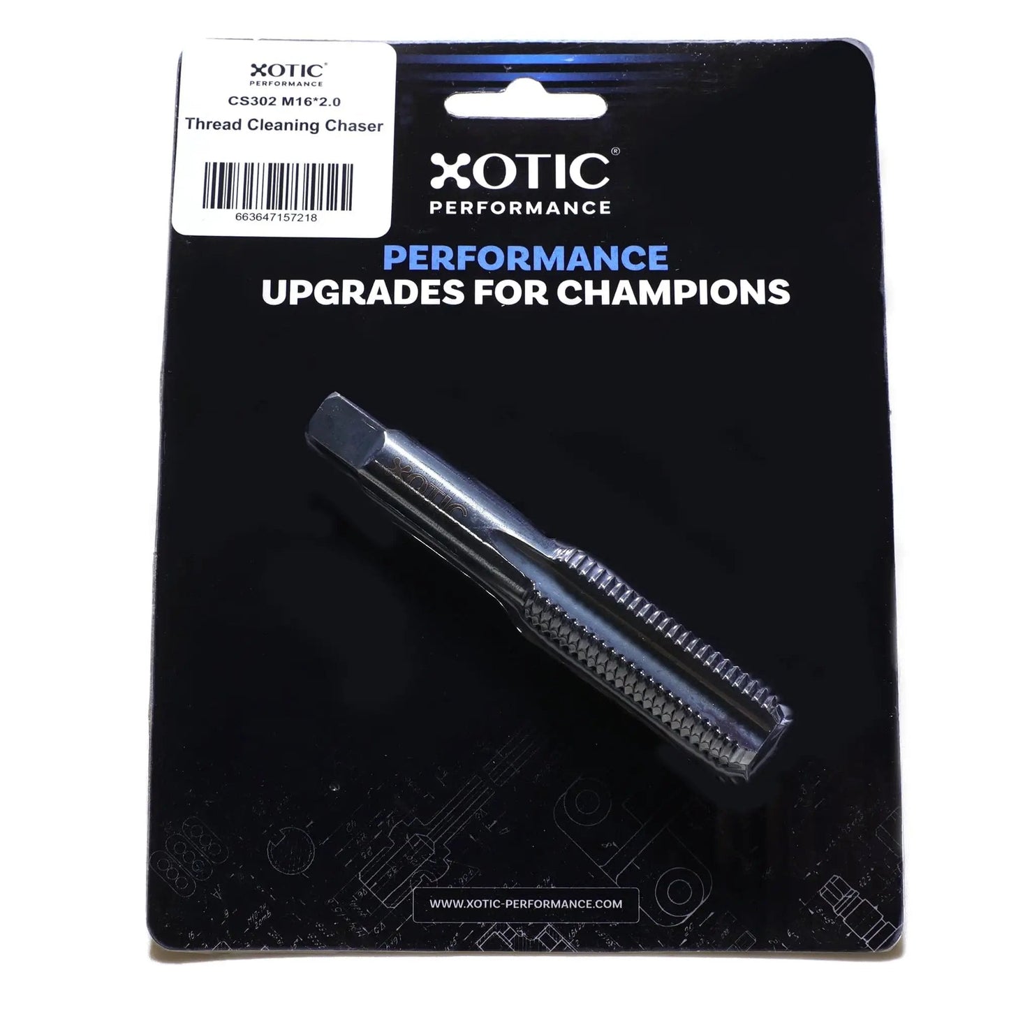 Thread Chaser M16 By 2 Point 0 heavy-duty high-speed steel 4241 durable thread repair tool CS302 in retail packaging.